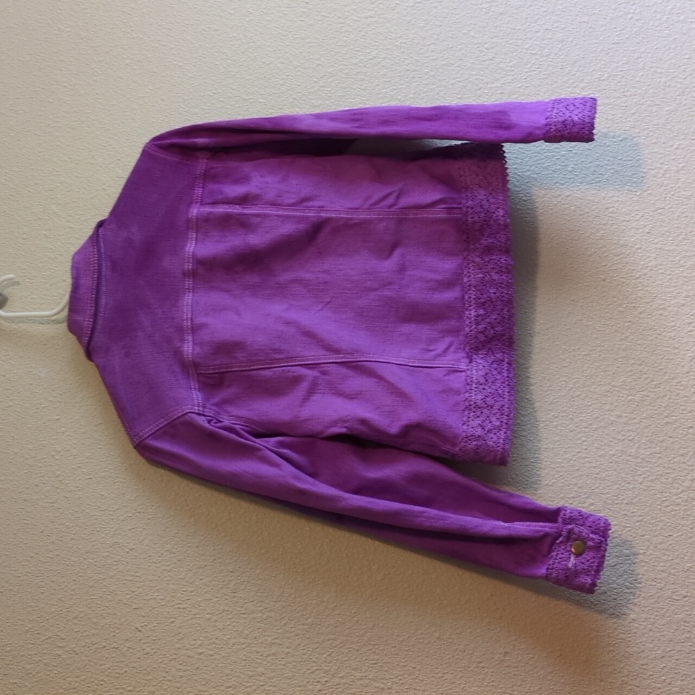 Twiggy Of London Vibrant Purple Women's Denim Jacket Size XS - Picture 8 of 8
